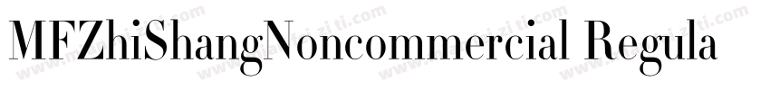 MFZhiShangNoncommercial Regular字体转换